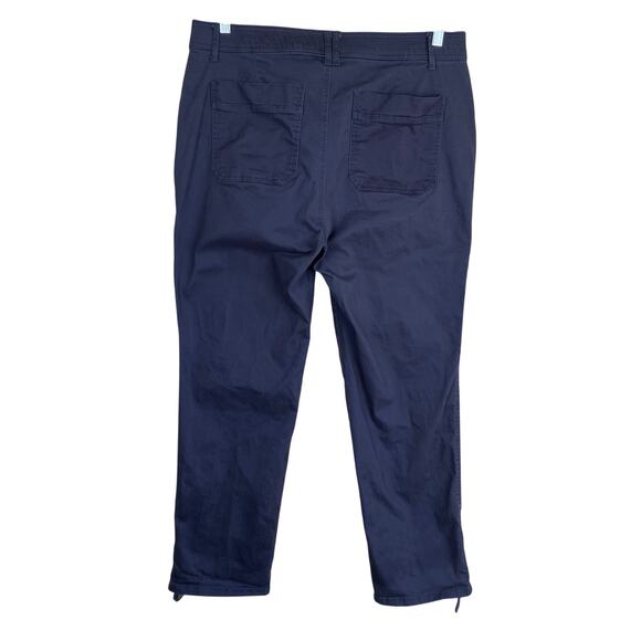 Democracy Sz 16 Ab Solution Cargo Pants Utility Trousers Roll Cuff Grey/Blue - Picture 5 of 16